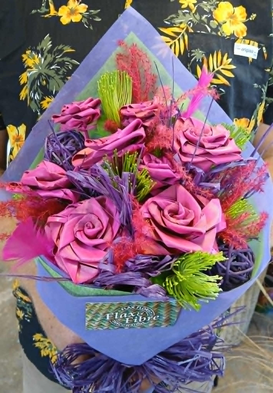 Hot Pink, Lime & Purple Bouquet #2